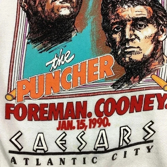 Vintage Foreman vs Cooney 1990 boxing crewneck - Picture 3 of 7